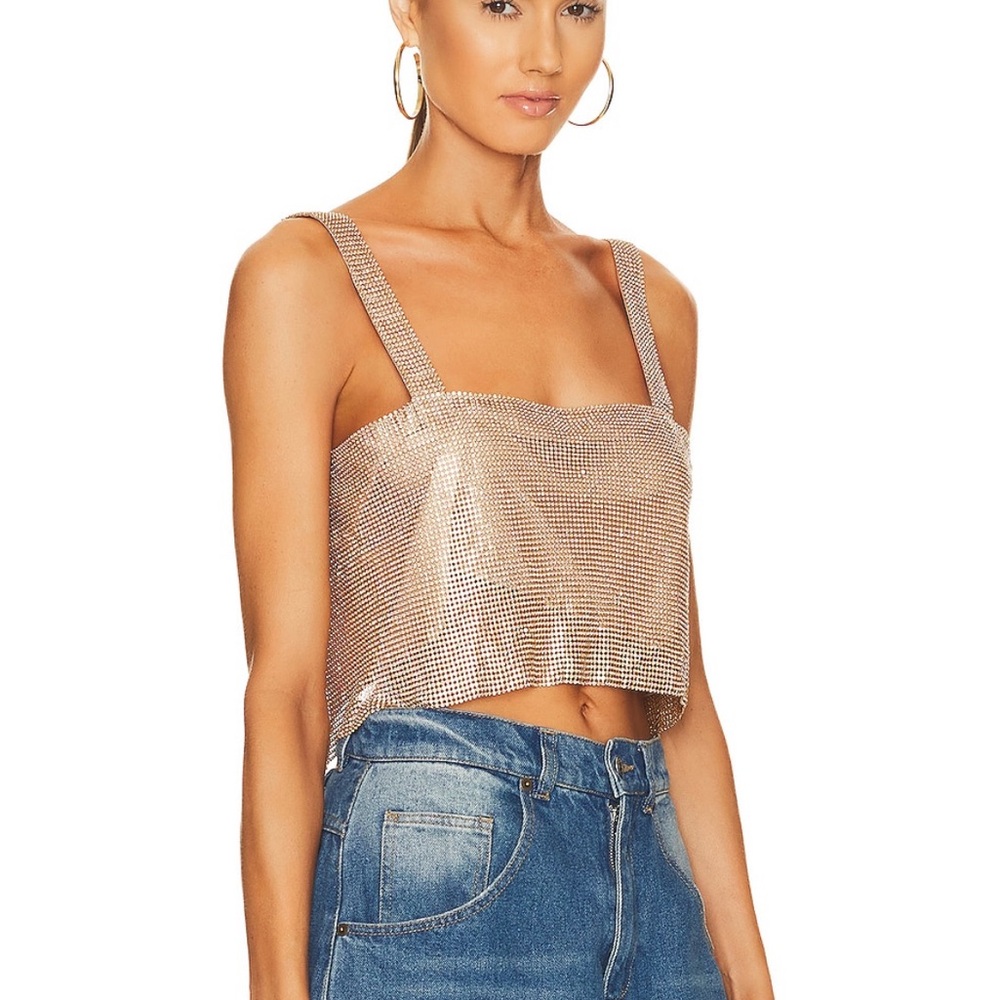 SNDYS Audrina Top Gold S - Picture 2 of 8